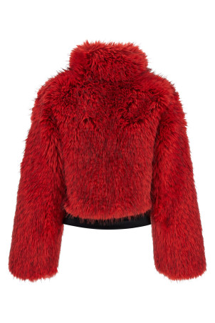 Red 'Fuwa' jacket Red