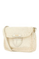 White leather crossbody bag Black PRADA (1BD7812AII)