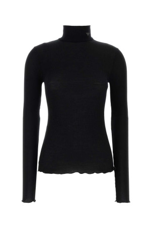 Черный свитер из смешанной шерсти, PRADA (39700SOOO6080)