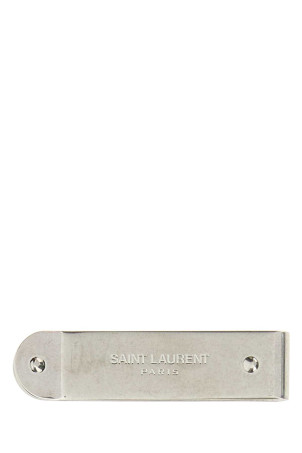 Silver metal money clip SAINT LAURENT (485362J160E)