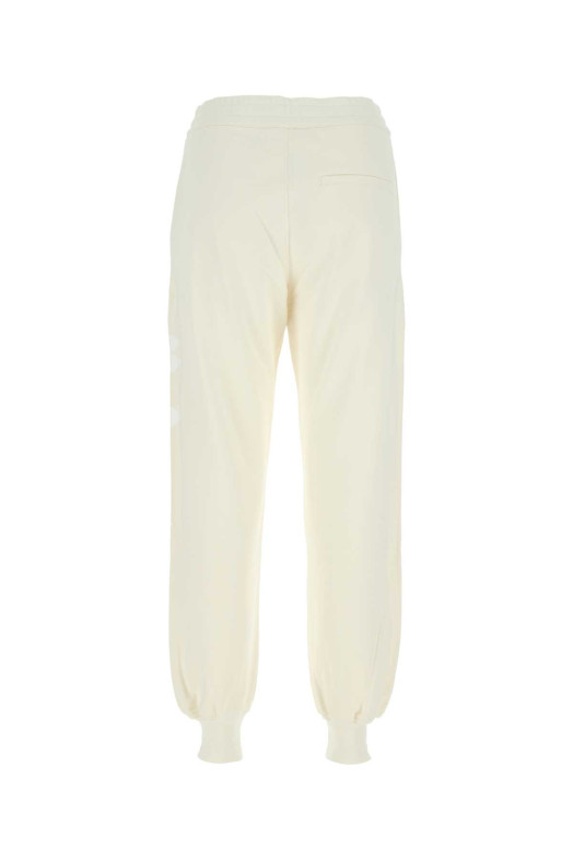 Хлопковые джоггеры цвета слоновой кости ALEXANDER MCQUEEN (687037QZAHR)