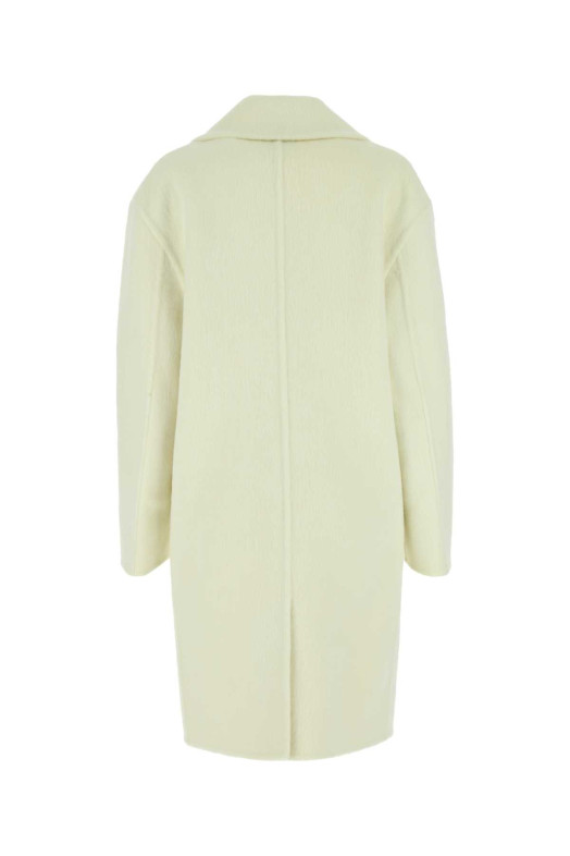 Ivory wool blend coat BOTTEGA VENETA (689344V2C90)