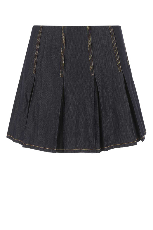 Dark blue denim mini skirt BOTTEGA VENETA (700946V1VA0)