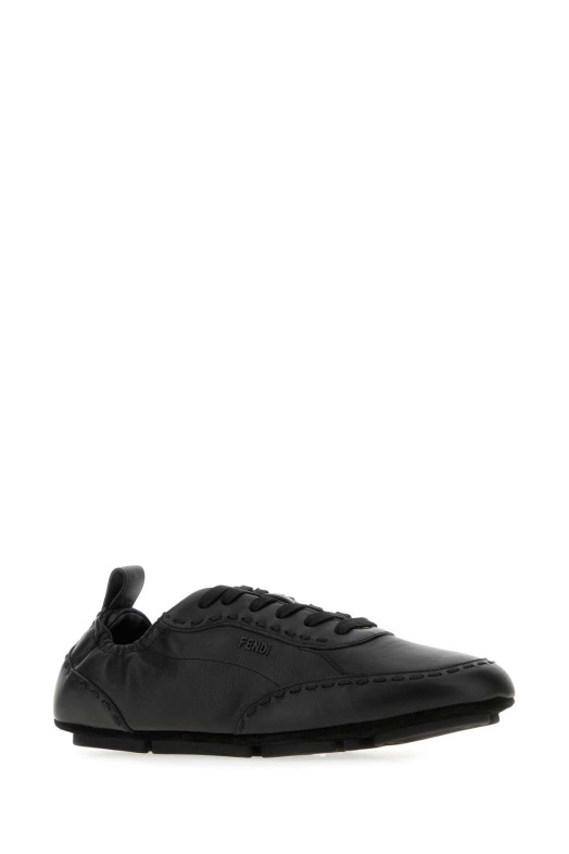 Black leather Fendi Fit sneakers FENDI (7E1799AE86)