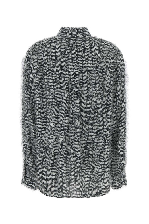 Рубашка из вискозы с принтом BOTTEGA VENETA (A004PCV71G0)