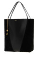 Black leather and suede ChloÃ© Spin bucket bag CHLOE (CH26WS810T68)