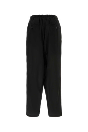 Black crepe pant Black YOHJI YAMAMOTO (HKP46441)