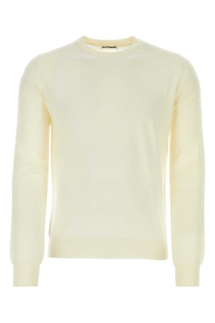 Вовняний светр кольору слонової кістки, бежевий, JIL SANDER (J22GP0111J14610)