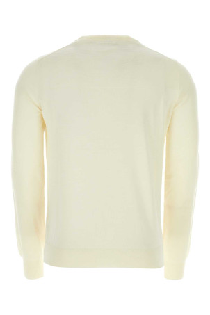 Вовняний светр кольору слонової кістки, бежевий, JIL SANDER (J22GP0111J14610)