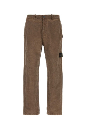 Brown cotton blend pant STONE ISLAND (L2S153100039S0446)