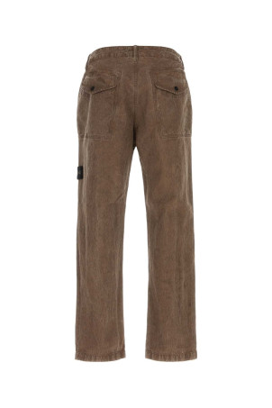 Brown cotton blend pant STONE ISLAND (L2S153100039S0446)