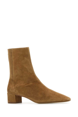Camel suede Saint HonorÃ¨ ankle boots Brown AQUAZZURA (SHOMIDB8SUE)