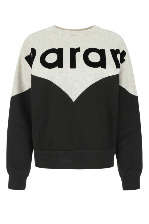 Двухцветная толстовка из хлопковой смеси «Хьюстон» от ISABEL MARANT ETOILE (SW0006FAA1M08E)