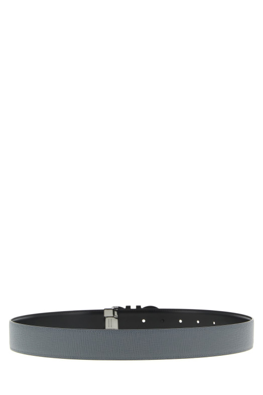'Gancini' reversible belt Gray