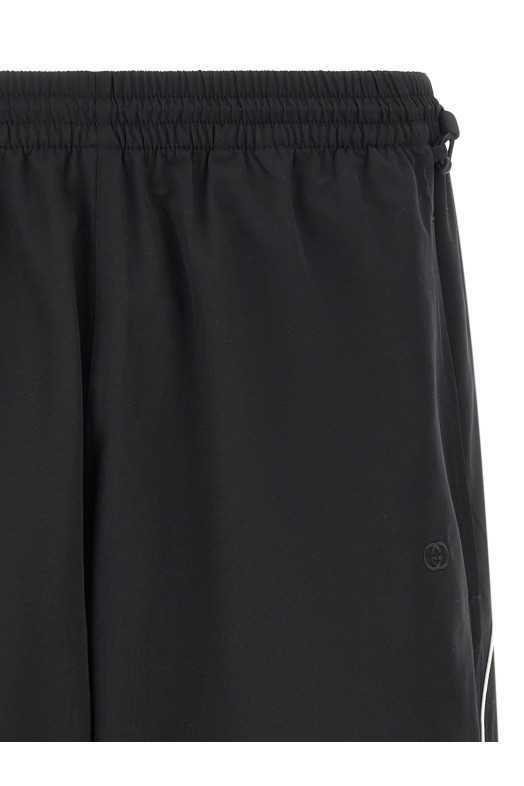 Black 'Incrocio GG' bermuda shorts Black