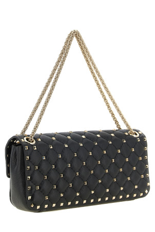 'Rockstud Spike' medium shoulder bag Black