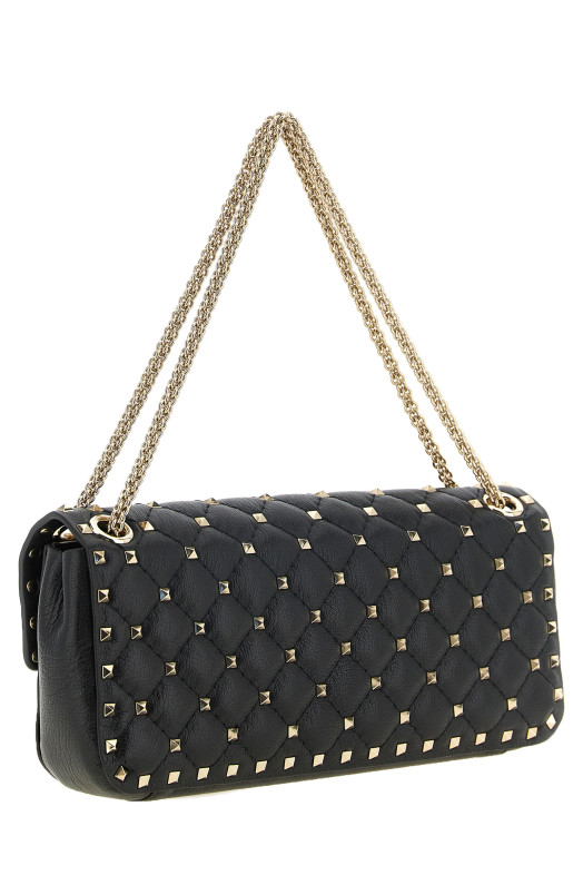 'Rockstud Spike' medium shoulder bag Black