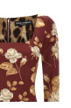  Платье с розовым принтом, разноцветное DOLCE & GABBANA F6TYGTFSIB8HR5QQ