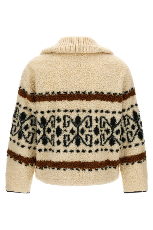 Patterned 'Lijka' coat Beige