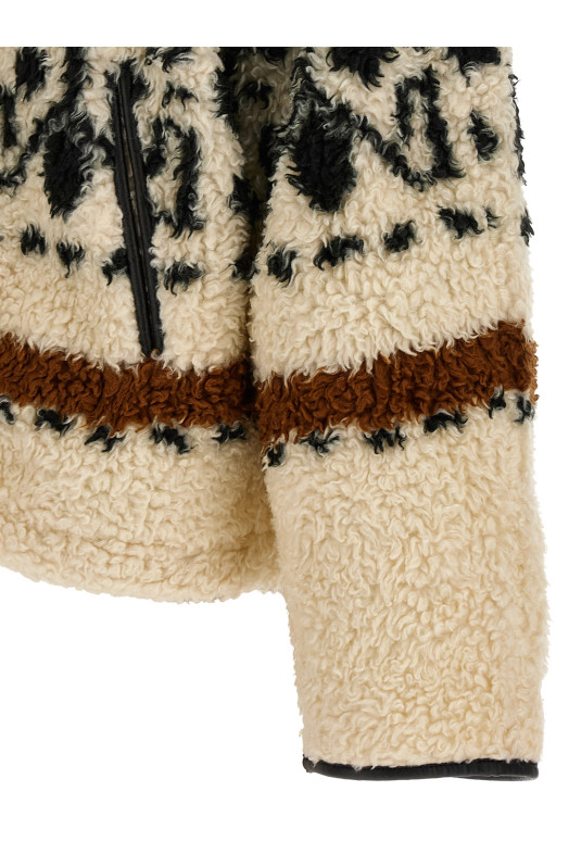 Patterned 'Lijka' coat Beige