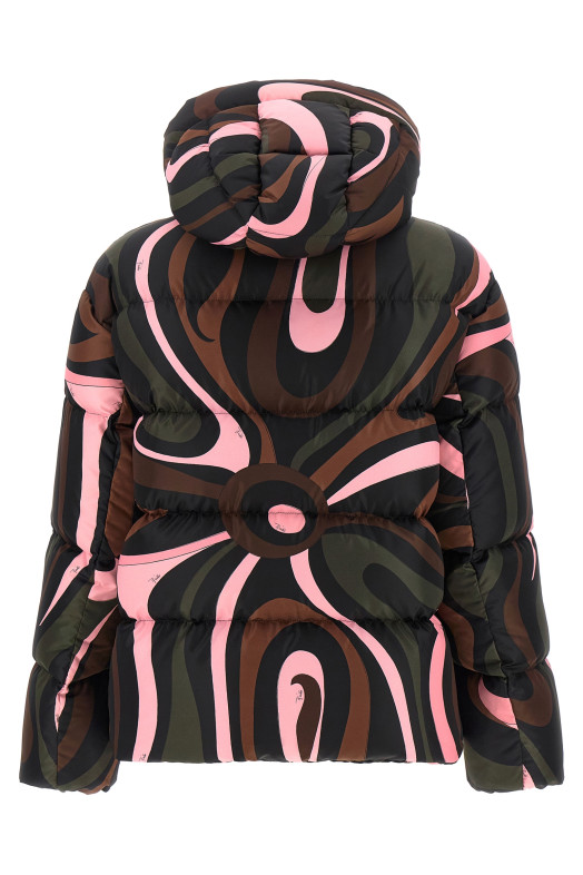 Multicolor 'Marmo' down jacket Multicolor
