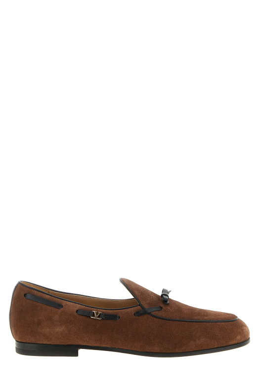 Лоферы Valentino Garavani, коричневая кожа, коричневые Y0S0O34ULY1LU