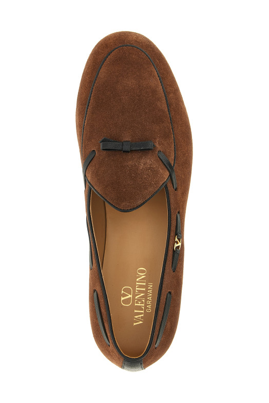 Лоферы Valentino Garavani, коричневая кожа, коричневые Y0S0O34ULY1LU