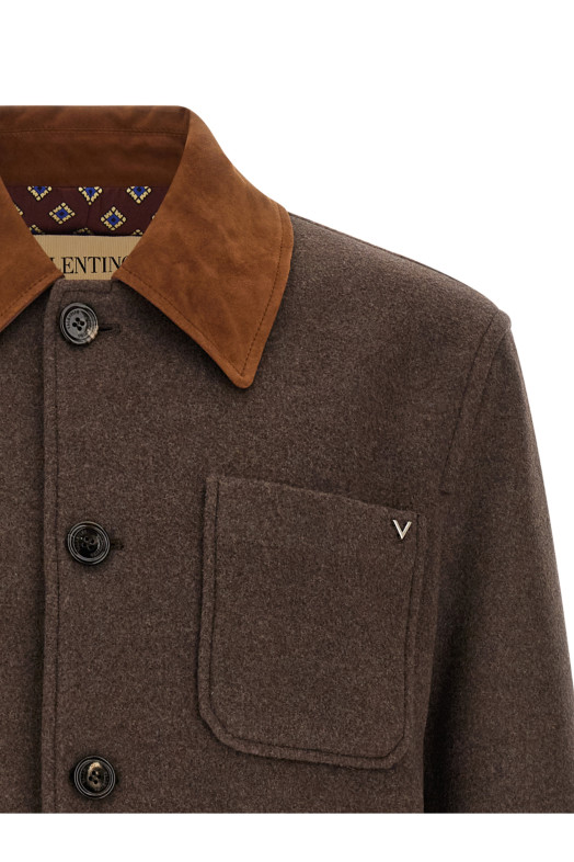 Valentino Garavani 'Valentino' caban Brown
