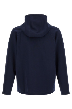 Blue interlock hoodie Blue