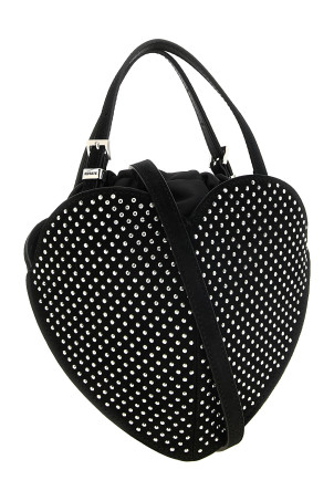 Crystal 'The Heart' handbag Black