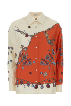 Printed silk shirt VERSACE (10256861A18682)