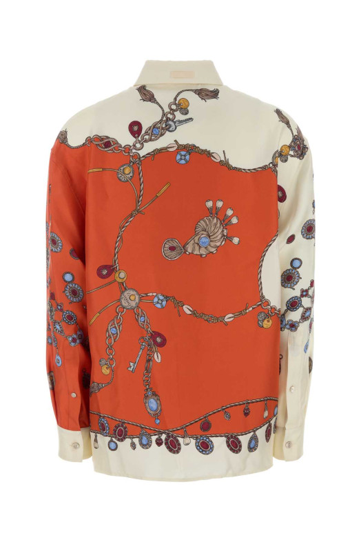 Printed silk shirt VERSACE (10256861A18682)