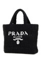 Черная соломенная сумочка Black PRADA (1BG422VOOL2A2T)