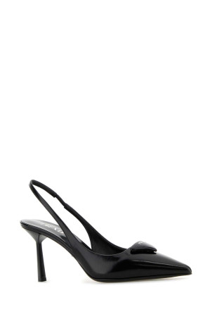 Чорні шкіряні туфлі-лодочки від PRADA (1I901MFDD75055)