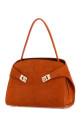Orange suede medium Hug Soft shoulder bag SALVATORE FERRAGAMO (219816792870)