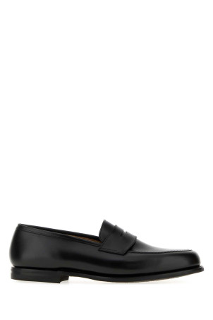 Black leather Boston loafers Black CROCKETT&JONES (28363AC01C1)
