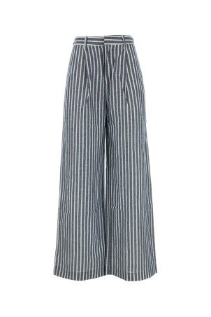 Embroidered chambray wide-leg pant LOIS (35227928)
