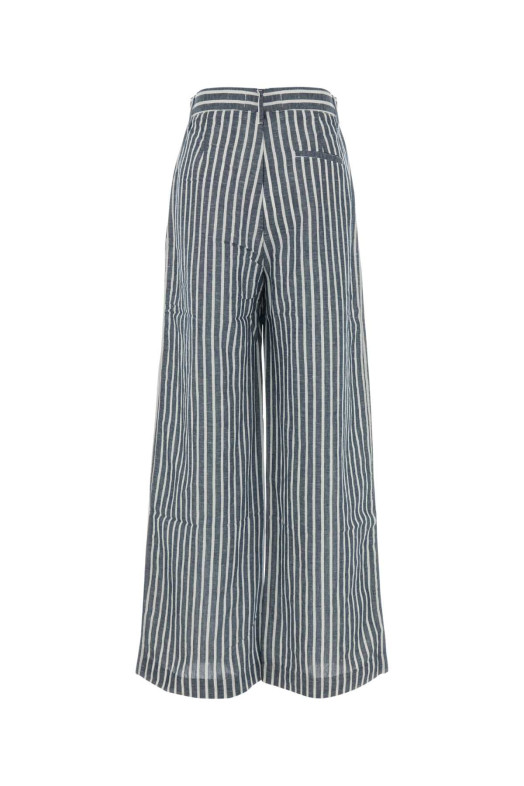 Embroidered chambray wide-leg pant LOIS (35227928)