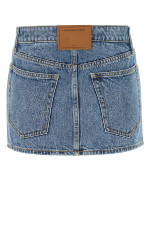 Denim mini skirt ALEXANDER WANG (4DC4245476)