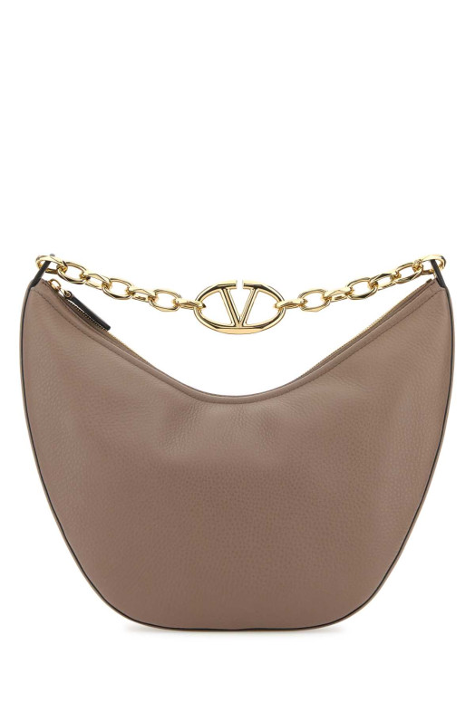 Antiqued pink leather medium Hobo VLogo Moon shoulder bag VALENTINO GARAVANI (4W0B0N59JDK)