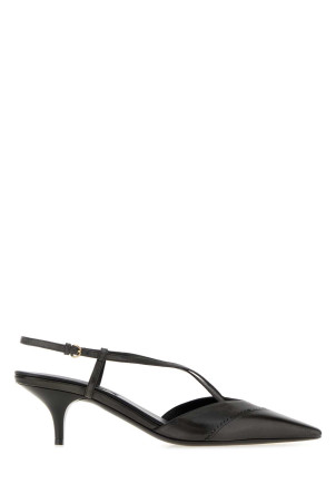 Charcoal leather pumps Black MIU MIU (5I784EF055537)