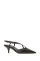 Charcoal leather pumps Black MIU MIU (5I784EF055537)