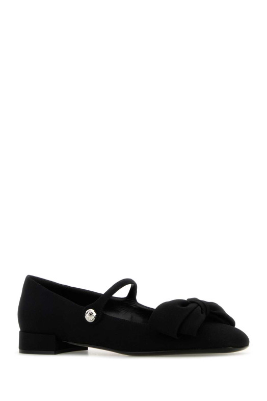 Black crepe Bowjane ballerinas Black VALENTINO GARAVANI (5W0S0KI3JIV)