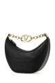 Black leather small Hobo VLogo Moon handbag Black VALENTINO GARAVANI (5W2B0Q42JDK)