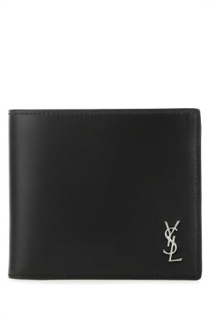 Black leather wallet Black SAINT LAURENT (6077271JB0E)