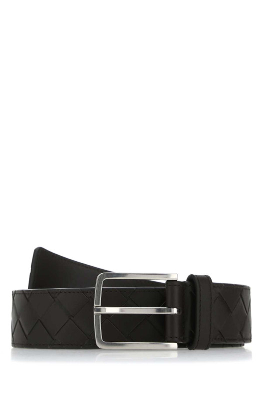 Dark brown leather belt BOTTEGA VENETA (609182VCPQ3)
