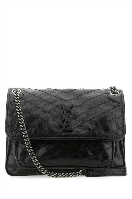 Black leather medium Niki shoulder bag Black SAINT LAURENT (6331580EN04)