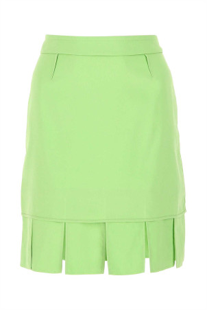 Pastel green stretch viscose miniskirt BOTTEGA VENETA (646585V01N0)