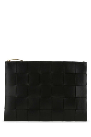 Black nappa leather pouch Black BOTTEGA VENETA (652931VCQC1)