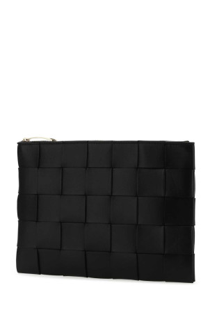 Black nappa leather pouch Black BOTTEGA VENETA (652931VCQC1)
